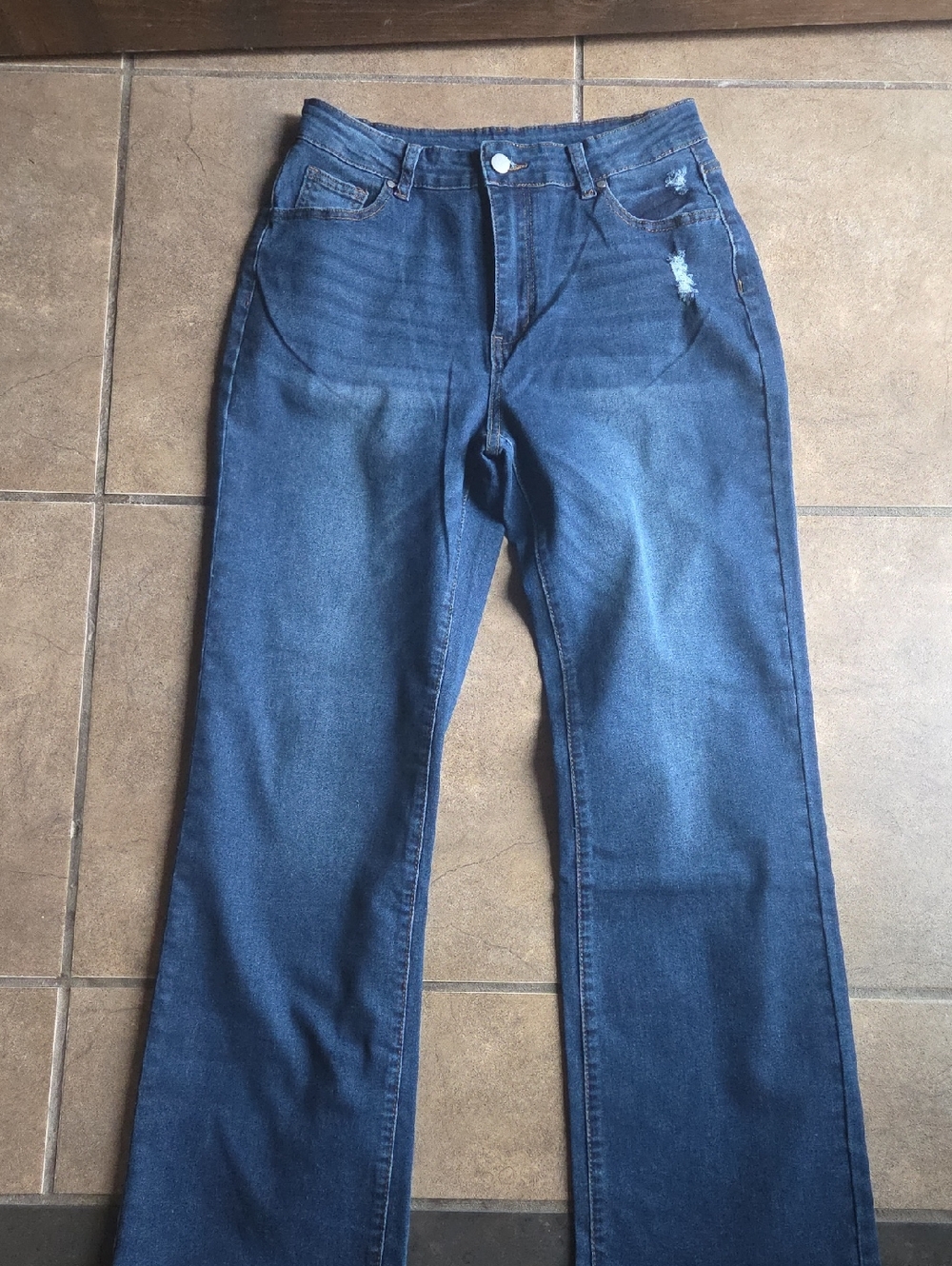 Dark Wash Straight-Leg Jeans